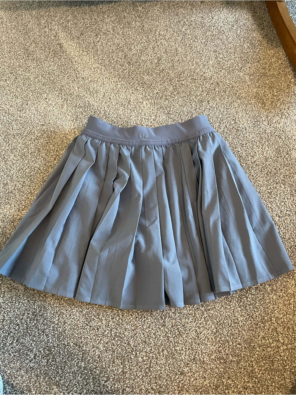 lululemon athletica Pleated Mini Skirt in Dusty Blue - Picture 3 of 6